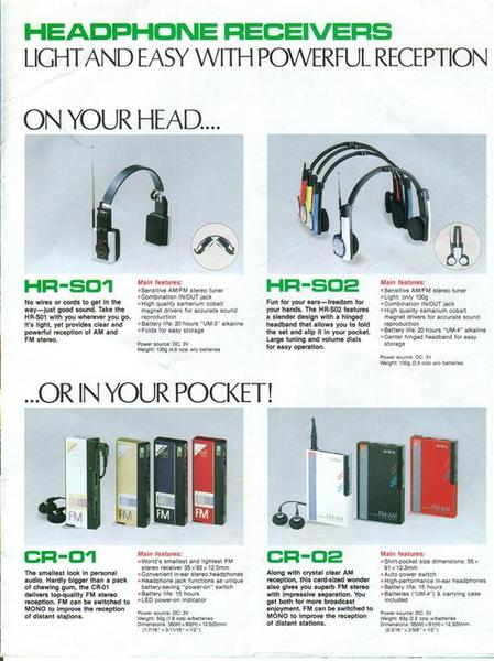Aiwa Headphone Stereo Catalog 1984 -11 [Large)