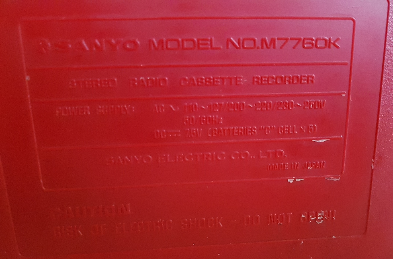 Sanyo M-7760K Stereo Radio Recorder Restored - 29 May 2018 (11).jpg
