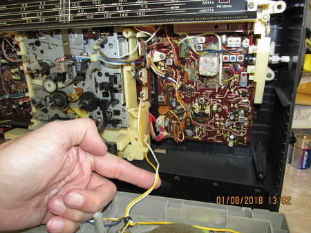 IMG_9005 Sharp GF-8585 X GF-8585X wire front panel.JPG