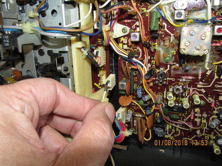 IMG_9006 Sharp GF-8585 X GF-8585X un plug fron wire panel.JPG