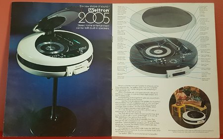 WELTRON THE NEW SHAPE OF SOUND BOOKLET BROCHURE  CLAIRTONE BRAUN BOOMBOX TORONTO SKYLINE one.jpg