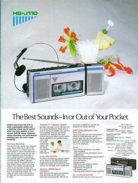 Aiwa Headphone Stereo Catalog 1984 -04 [Large)